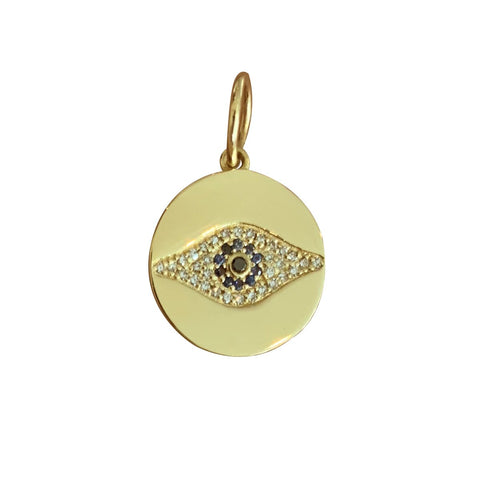 Disc Pave Evil Eye